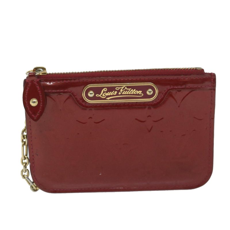 Louis Vuitton Vernis Pochette Cles NM Coin Purse Red M91669  bs10655 - Image 2