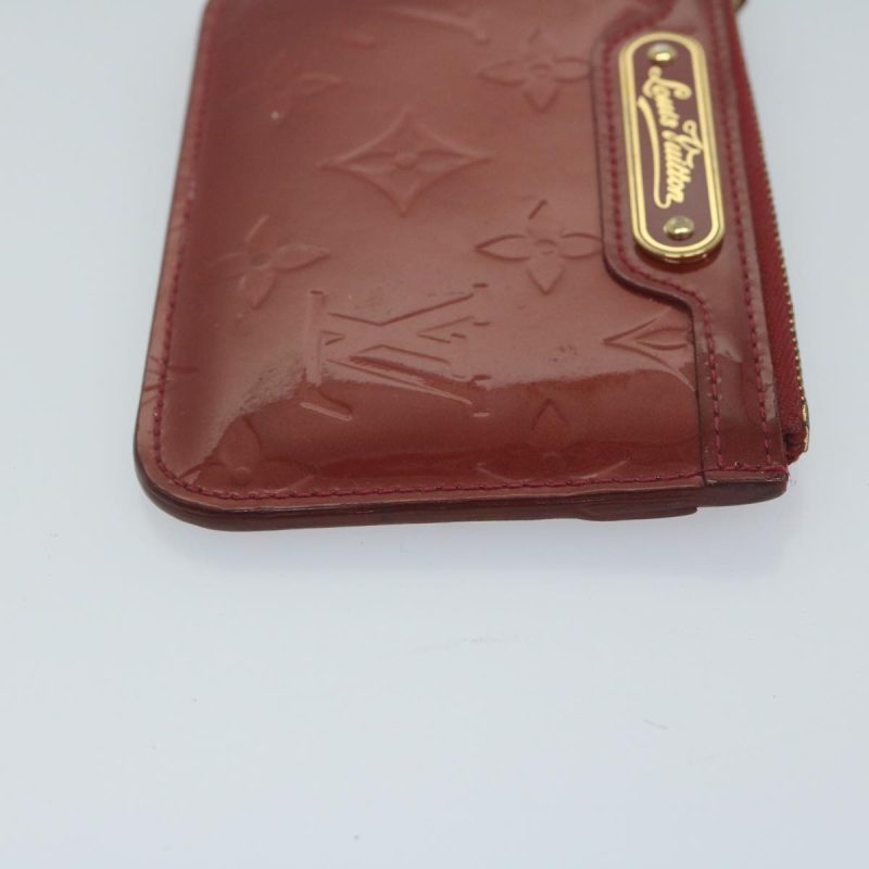 Louis Vuitton Vernis Pochette Cles NM Coin Purse Red M91669  bs10655 - Image 4