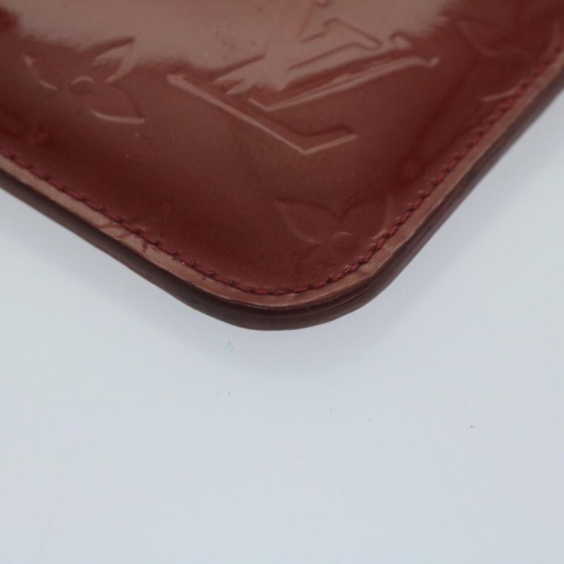 Louis Vuitton Vernis Pochette Cles NM Coin Purse Red M91669  bs10655 - Image 9