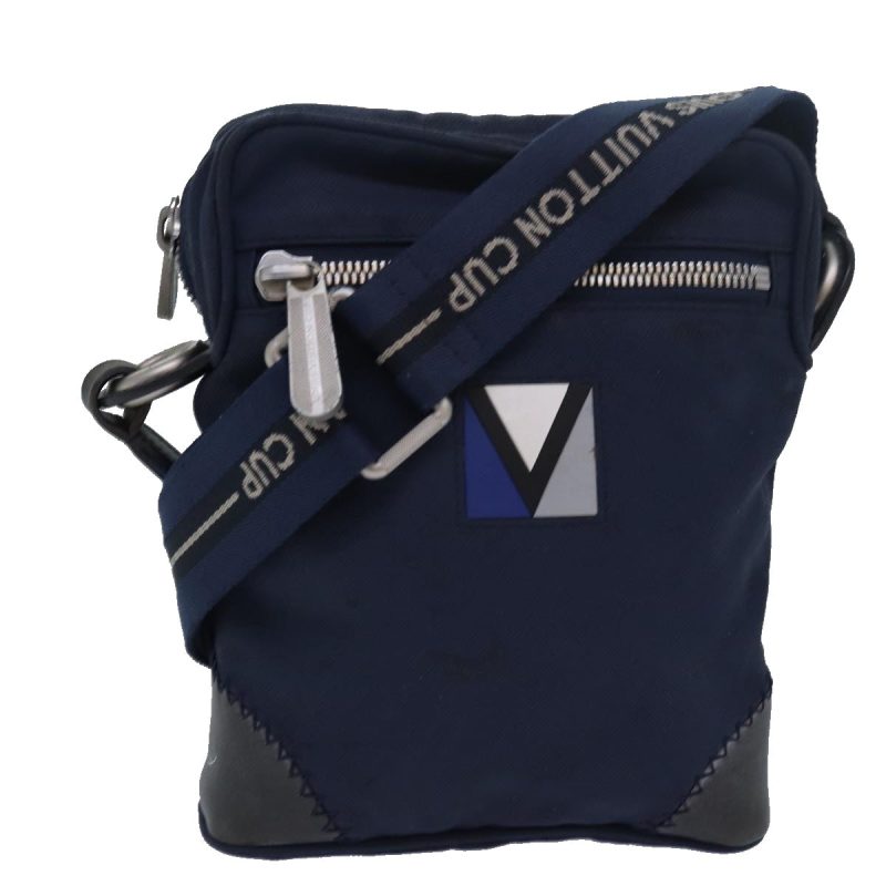 Louis Vuitton Louis Vuitton Cup Solent Shoulder Bag Blue M80707  bs15178