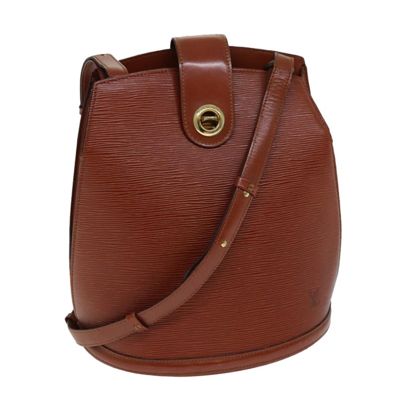 Louis Vuitton Epi Cluny Shoulder Bag Brown M52253  bs15304