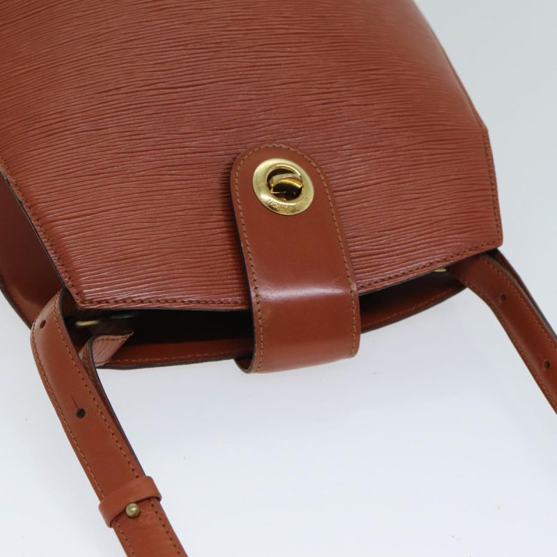 Louis Vuitton Epi Cluny Shoulder Bag Brown M52253  bs15304 - Image 6