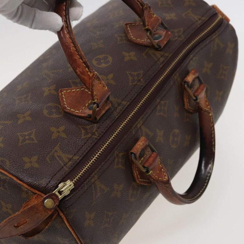 Louis Vuitton Monogram Speedy 30 Hand Bag Vintage M41526  bs15328 - Image 6