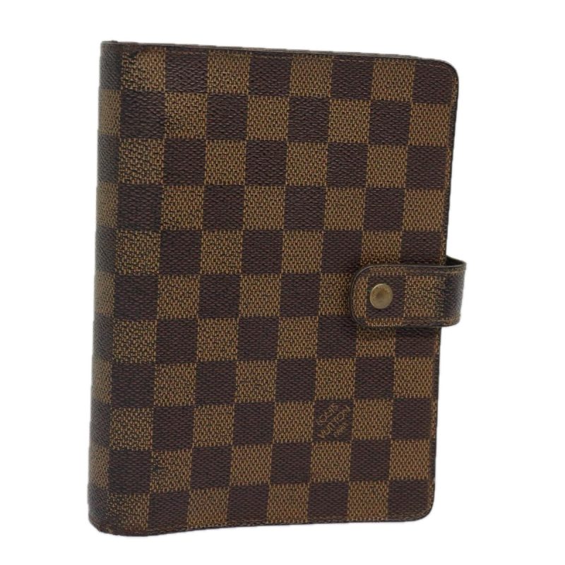 Louis Vuitton Damier Ebene Agenda MM Day Planner Cover R20240  bs15345