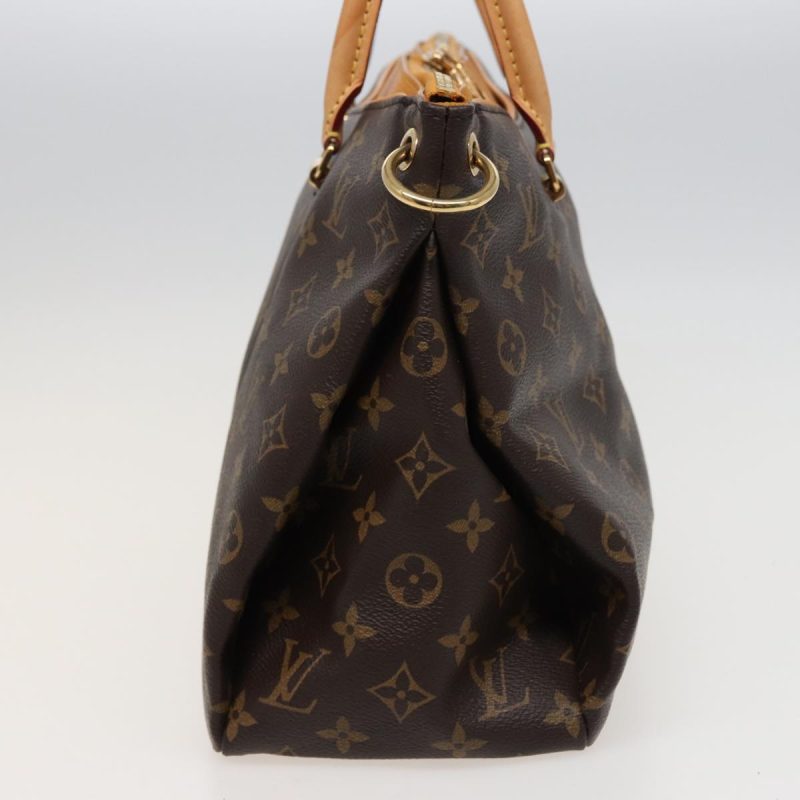 Louis Vuitton Monogram Pallas Hand Bag 2way Yellow Saffron M40929 Auth bs15348 - Image 4