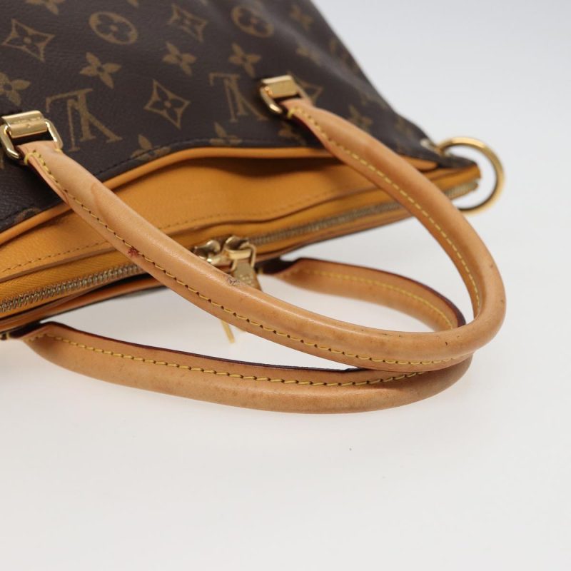 Louis Vuitton Monogram Pallas Hand Bag 2way Yellow Saffron M40929 Auth bs15348 - Image 8