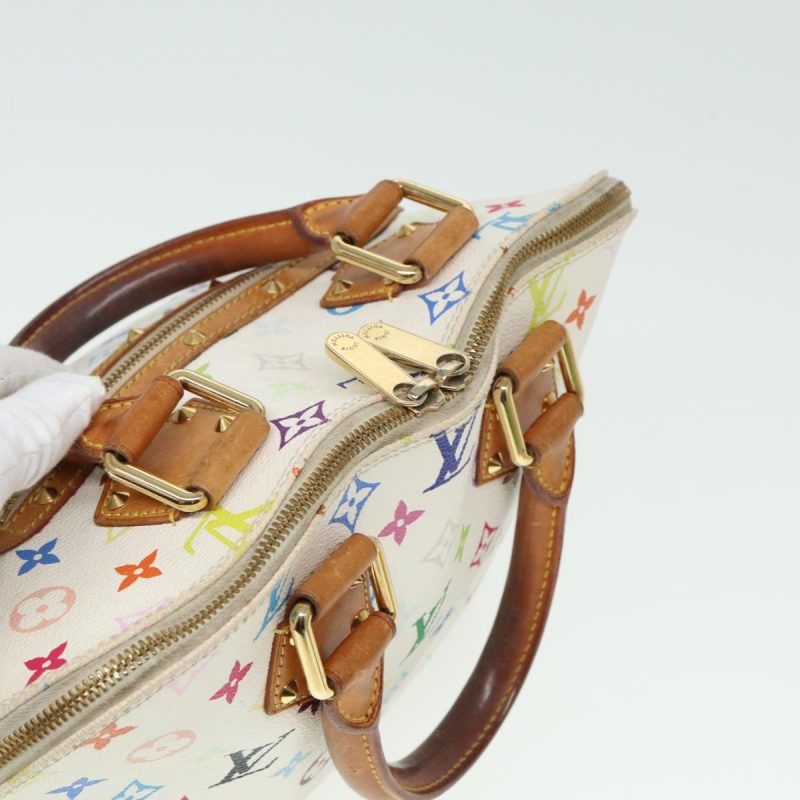 Louis Vuitton Monogram Multicolor Alma Hand Bag White M92647  bs15366 - Image 6