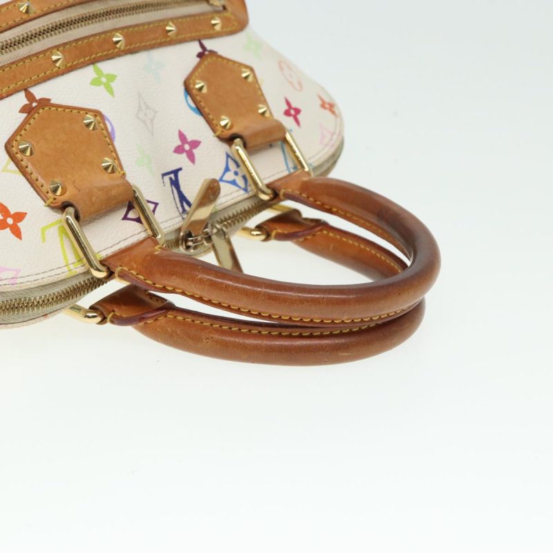 Louis Vuitton Monogram Multicolor Alma Hand Bag White M92647  bs15366 - Image 7