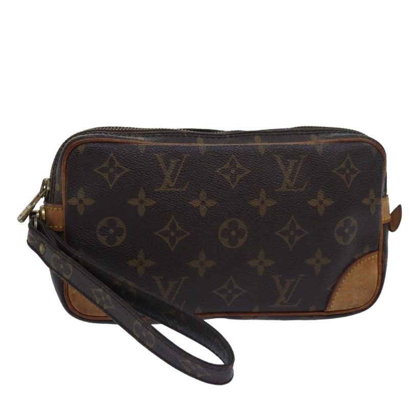 Louis Vuitton Monogram Marly Dragonne PM Clutch Bag M51827  bs15386