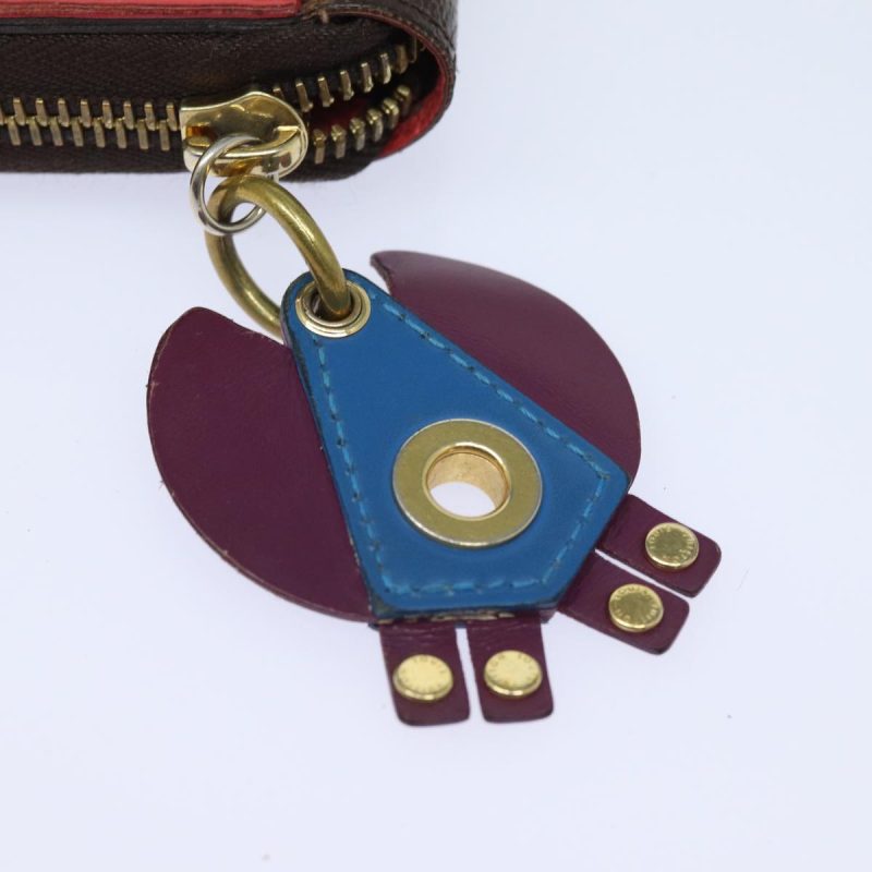 Louis Vuitton Monogram Totem Zippy Wallet Purple Red blue M61364  bs15467 - Image 8