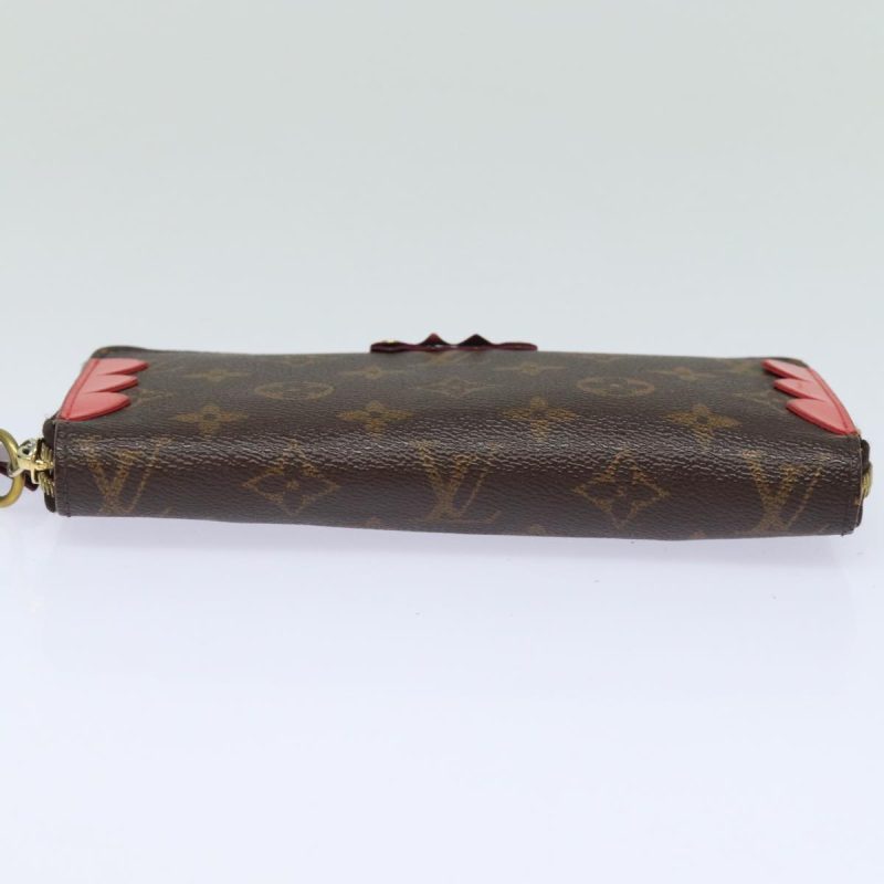 Louis Vuitton Monogram Totem Zippy Wallet Purple Red blue M61364  bs15467 - Image 5