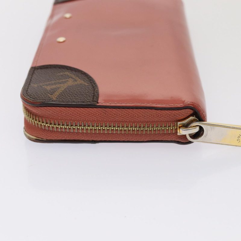 Louis Vuitton Zippy Venice Long Wallet Patent leather Pink M62318 Auth bs15535 - Image 3