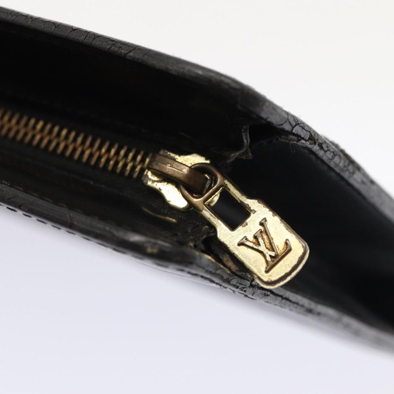 Louis Vuitton Epi Pochette Homme Clutch Bag Black Noir M52522  bs15564 - Image 8