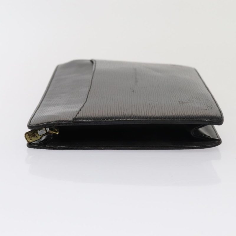 Louis Vuitton Epi Pochette Homme Clutch Bag Black Noir M52522  bs15564 - Image 4