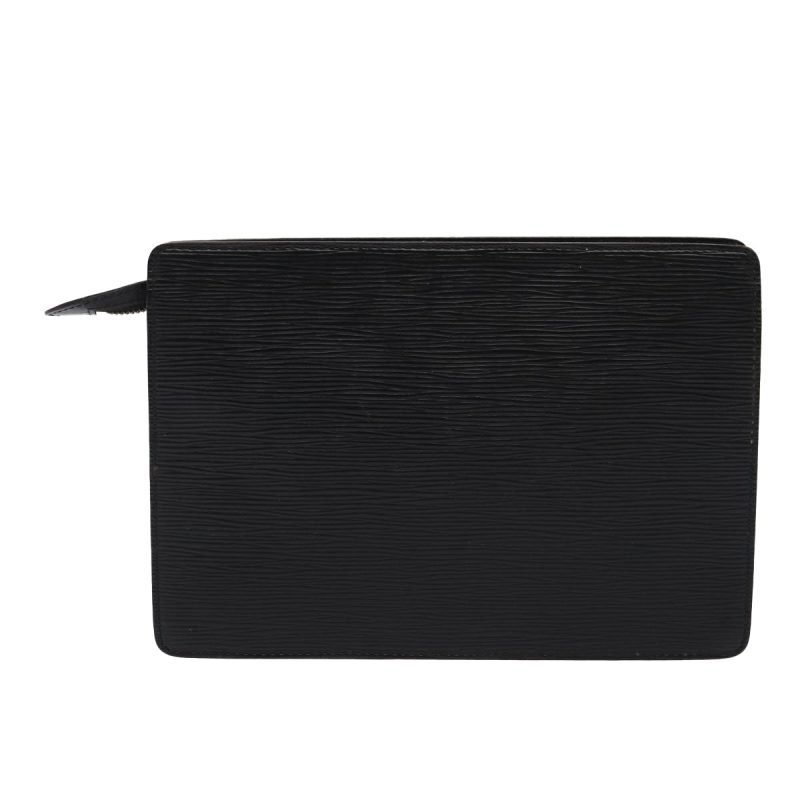 Louis Vuitton Epi Pochette Homme Clutch Bag Black Noir M52522  bs15565 - Image 2