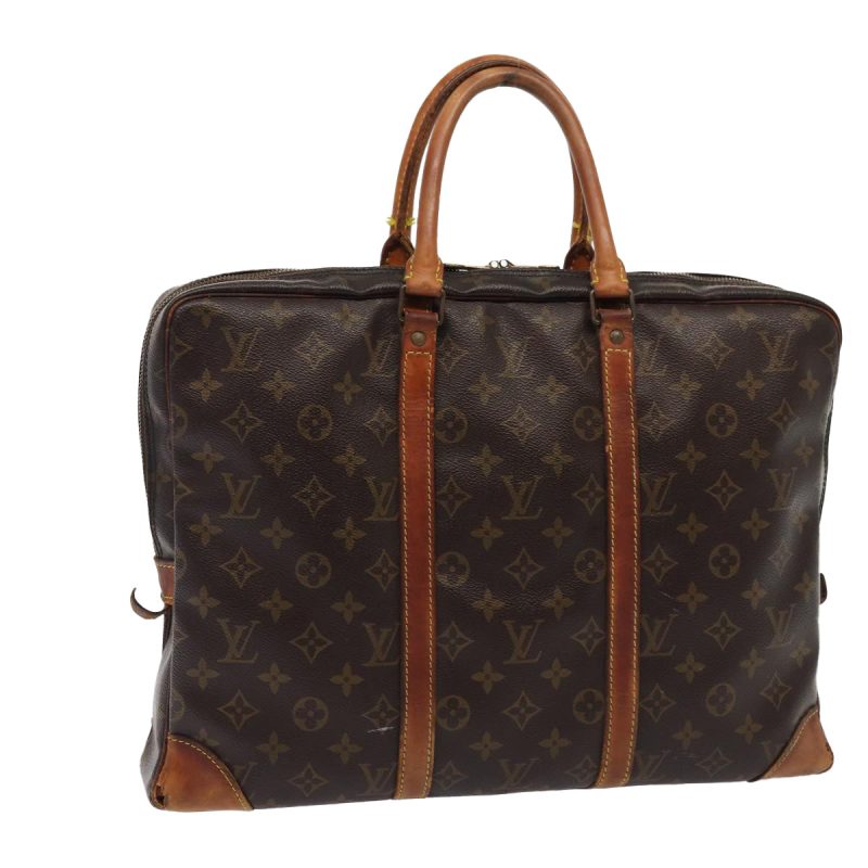 Louis Vuitton Monogram Porte Documents Voyage Hand Bag M53361 Auth bs15571