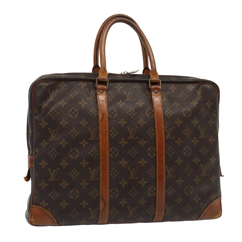 Louis Vuitton Monogram Porte Documents Voyage Hand Bag M53361 Auth bs15577