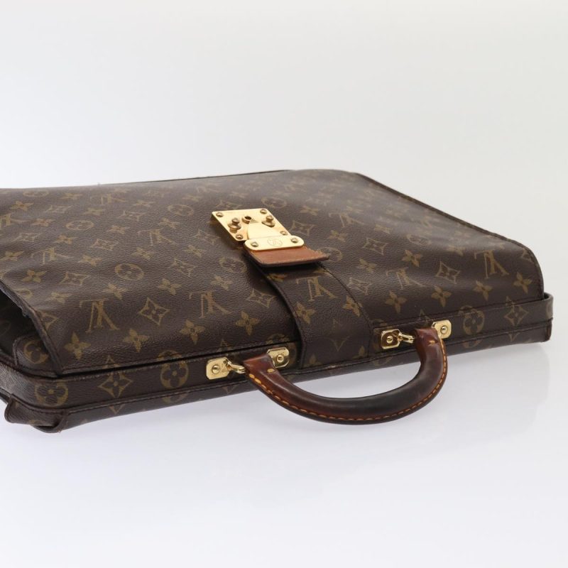Louis Vuitton Monogram Serviette Fermoir Business Bag M53305  bs16749 - Image 6