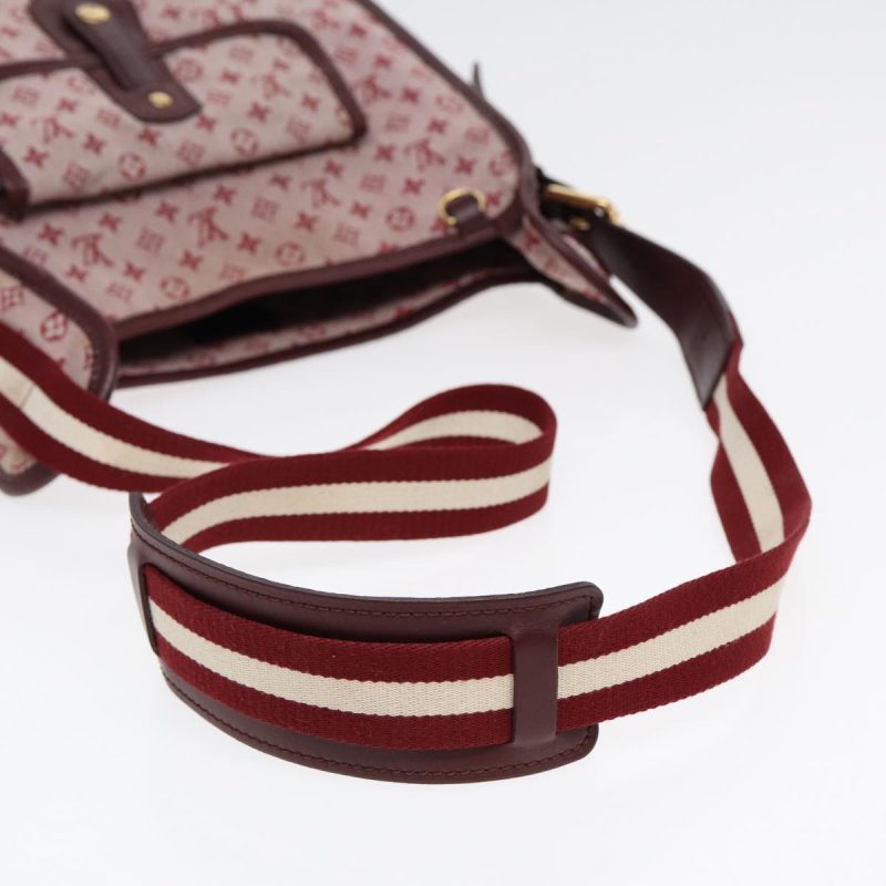 Louis Vuitton Monogram Mini Besace Mary Kate Bag Red M92321  bs17037 - Image 7