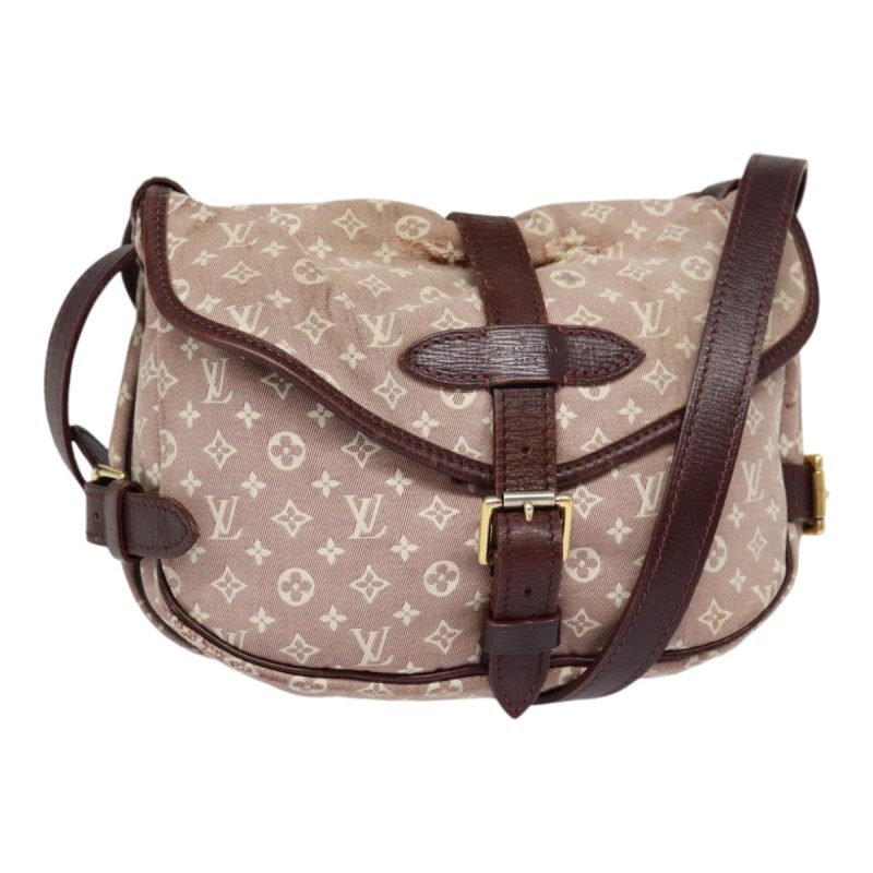 Louis Vuitton Monogram Idylle Saumur PM Shoulder Bag Sepia M40669 Auth bs17039