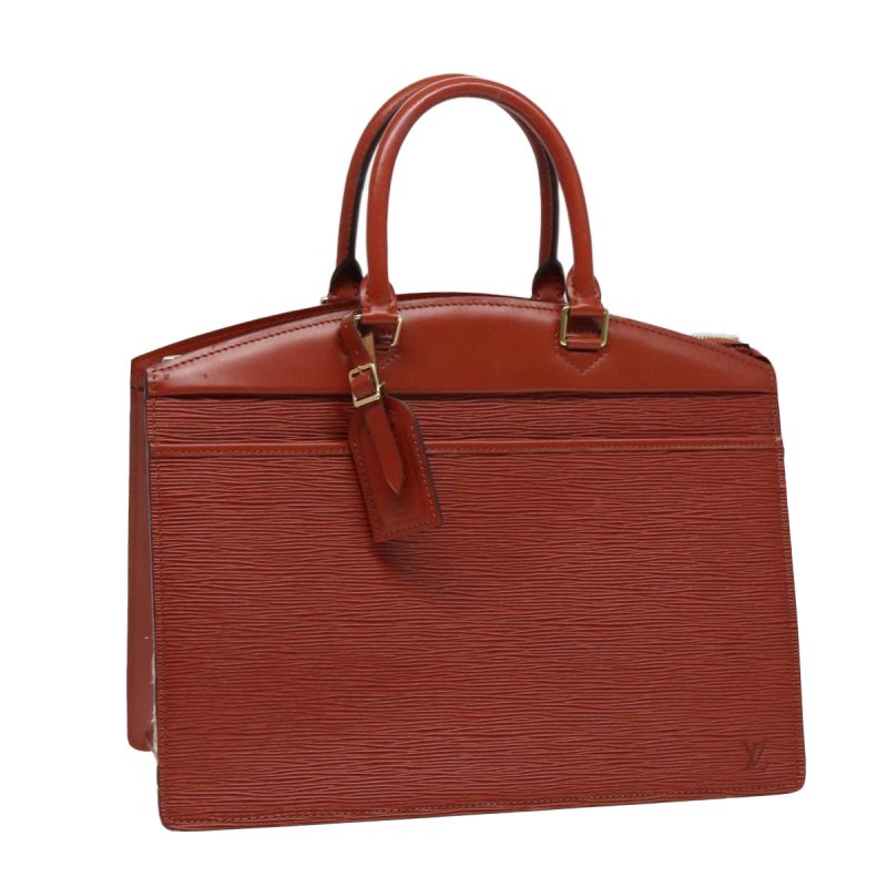 Louis Vuitton Epi Riviera Hand Bag Brown M48183  bs17130