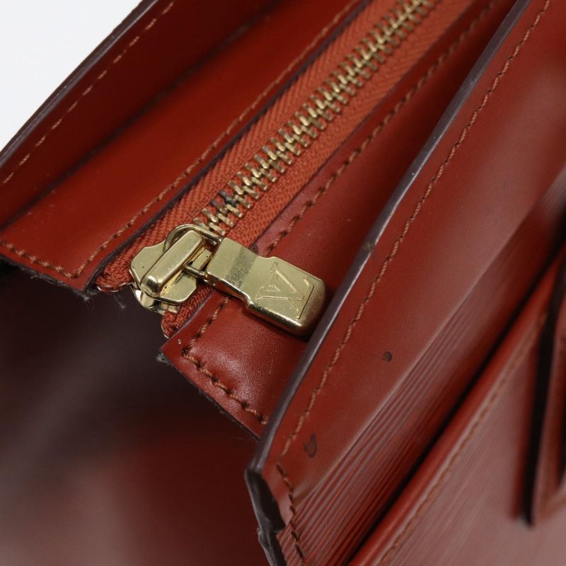 Louis Vuitton Epi Riviera Hand Bag Brown M48183  bs17130 - Image 10