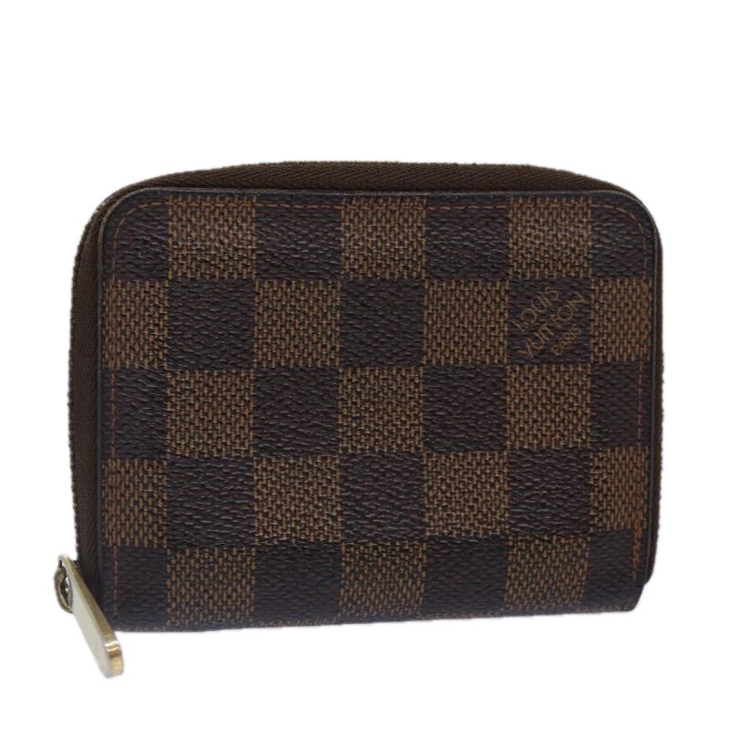 Louis Vuitton Damier Ebene Zippy Coin Purse N63070  bs17148