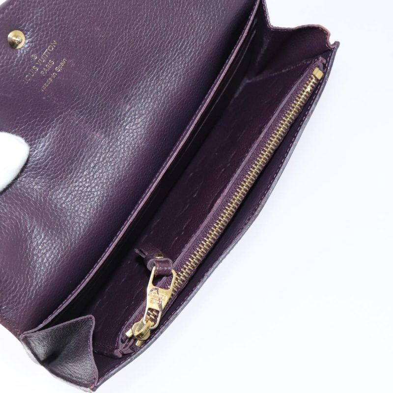 Louis Vuitton Empreinte Portefeuille Curieuse Wallet Purple M60300 Auth bs17377 - Image 9