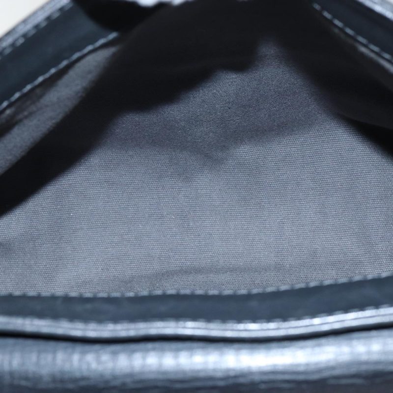 Louis Vuitton Utah Ohama Shoulder Bag Leather Black Silver  bs17487 - Image 10