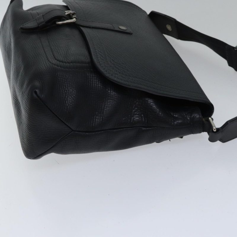 Louis Vuitton Utah Ohama Shoulder Bag Leather Black Silver  bs17487 - Image 3