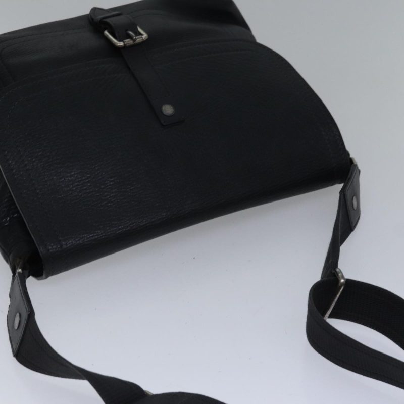 Louis Vuitton Utah Ohama Shoulder Bag Leather Black Silver  bs17487 - Image 6