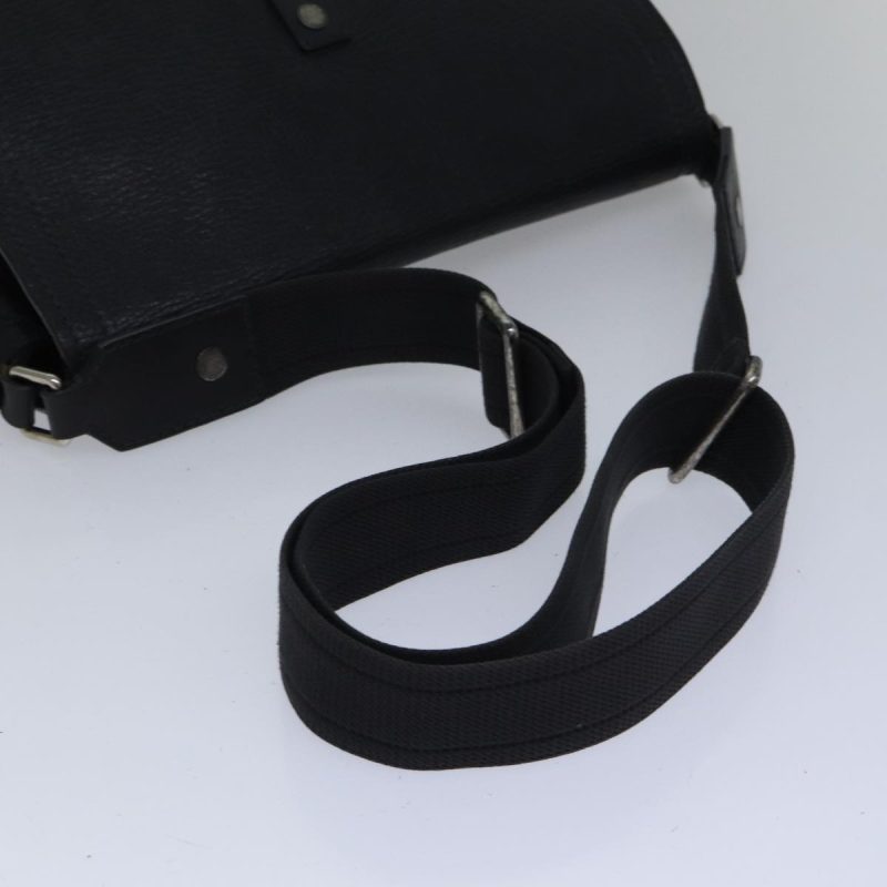 Louis Vuitton Utah Ohama Shoulder Bag Leather Black Silver  bs17487 - Image 7