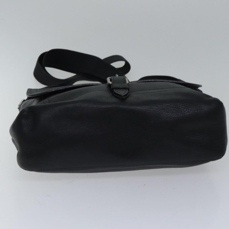 Louis Vuitton Utah Ohama Shoulder Bag Leather Black Silver  bs17487 - Image 5