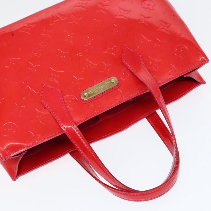 Louis Vuitton Monogram Vernis Wilshire PM Hand Bag Rose Pop M93643 Auth bs17530 - Image 6