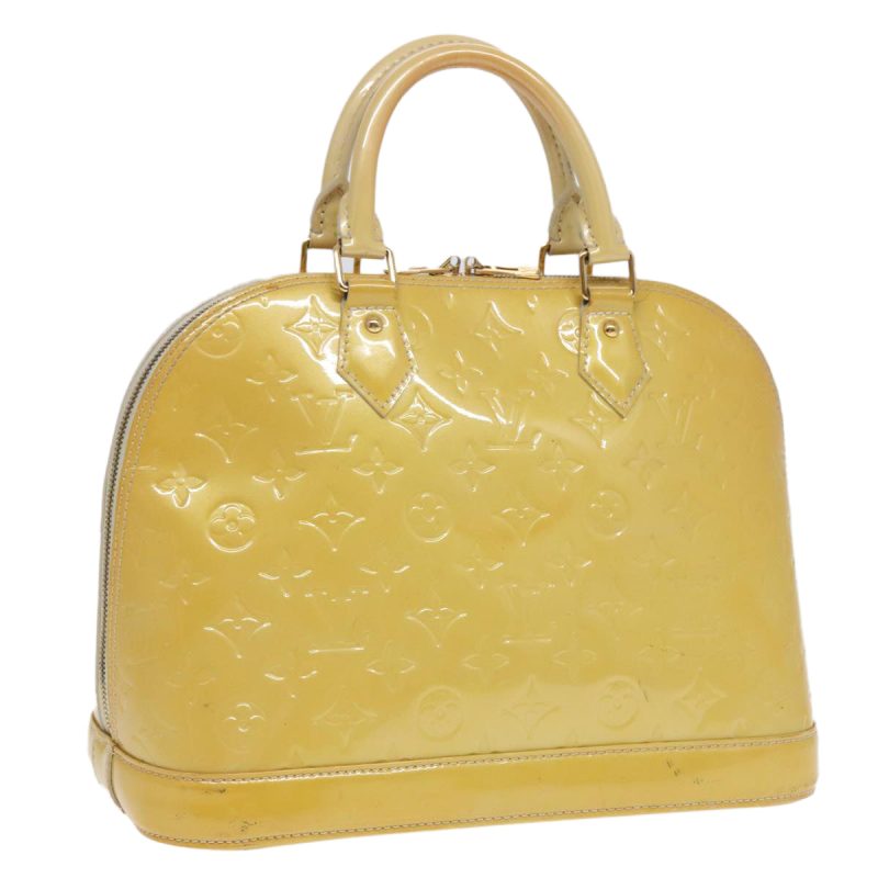 Louis Vuitton Monogram Vernis Alma PM Hand Bag Broncorail M91445  bs17546