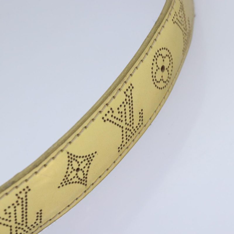 Louis Vuitton Monogram Mahina Ceinture Belt Leather Gold M9614W  bs17576 - Image 4
