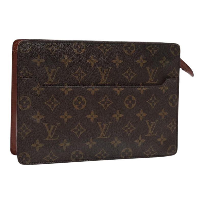 Louis Vuitton Monogram Pochette Homme Clutch Bag M51795  bs17617