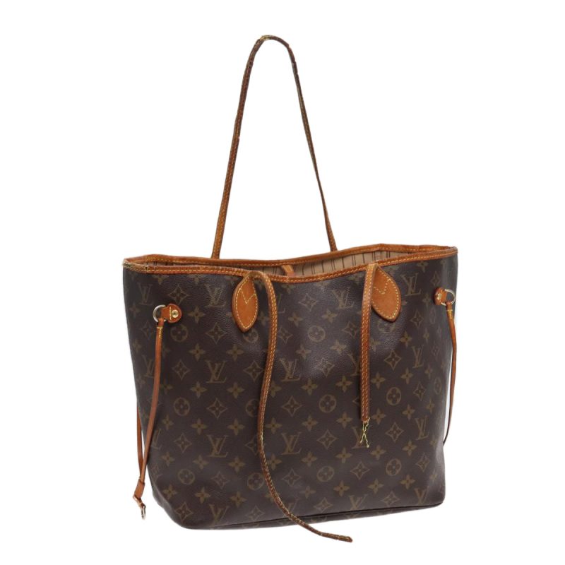 Louis Vuitton Monogram Neverfull MM Tote Bag M40156  bs17807