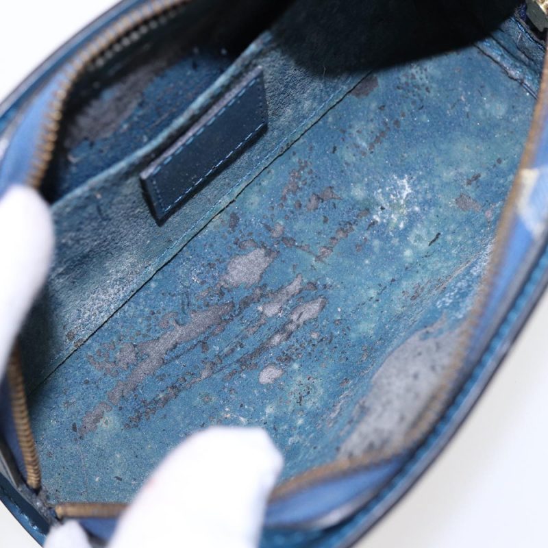 Louis Vuitton Epi Dauphine PM Pouch Blue M48445  bs17810 - Image 10
