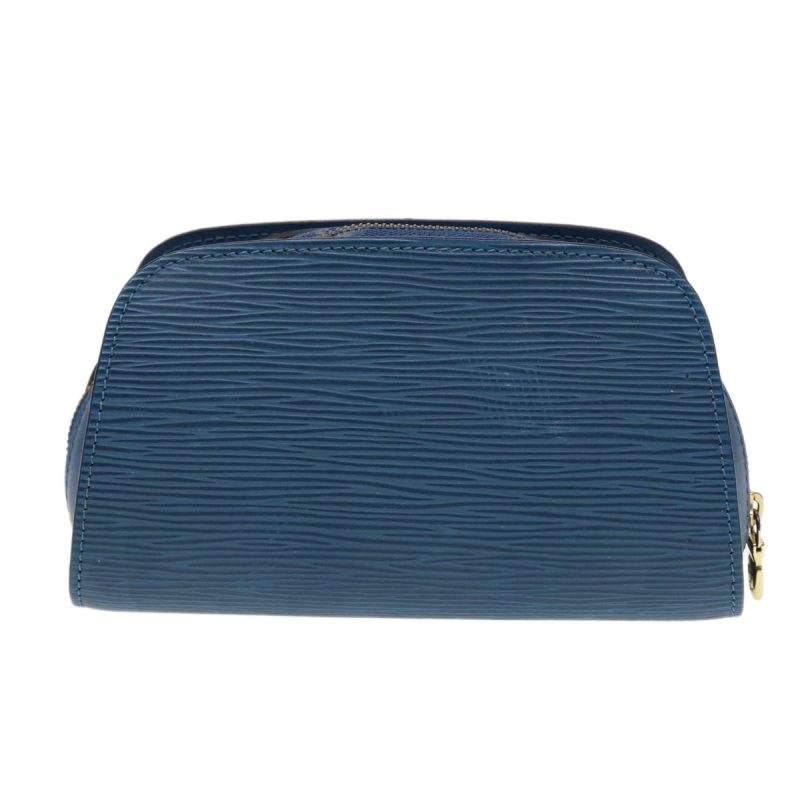 Louis Vuitton Epi Dauphine PM Pouch Blue M48445  bs17810 - Image 2