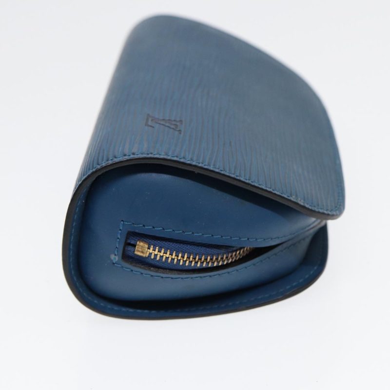 Louis Vuitton Epi Dauphine PM Pouch Blue M48445  bs17810 - Image 4
