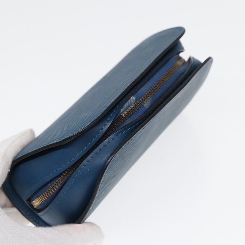 Louis Vuitton Epi Dauphine PM Pouch Blue M48445  bs17810 - Image 5
