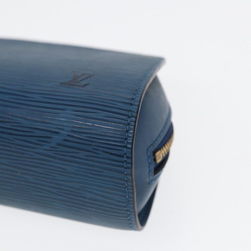 Louis Vuitton Epi Dauphine PM Pouch Blue M48445  bs17810 - Image 8