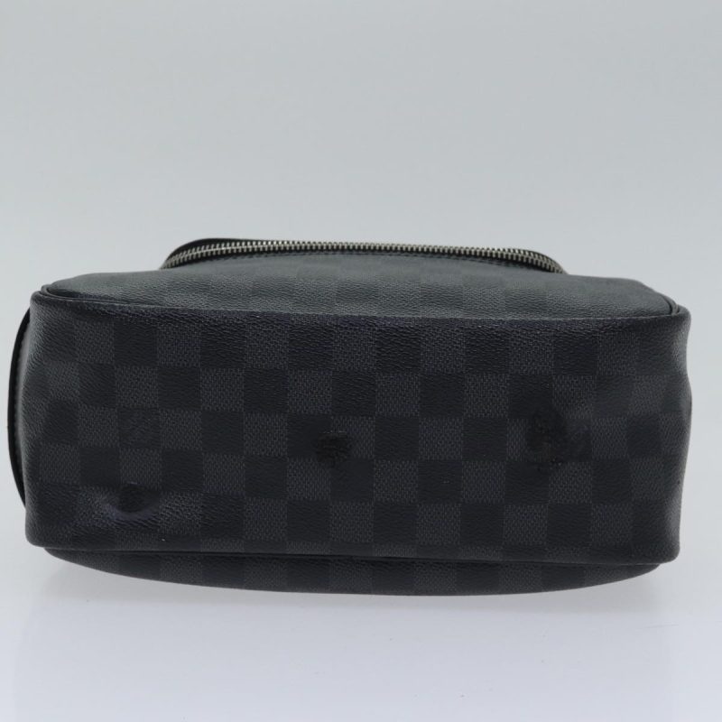Louis Vuitton Damier Graphite Toilet Pouch Clutch Bag N47625  bs17818 - Image 7