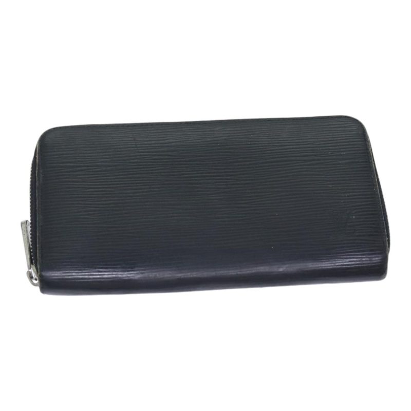 Louis Vuitton Epi Zippy Wallet Long Wallet Black M64838  bs17961