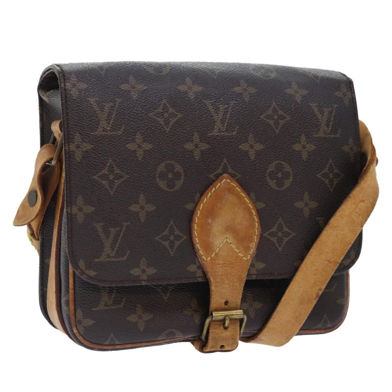 Louis Vuitton Monogram Cartouchiere MM Shoulder Bag M51253  bs17964