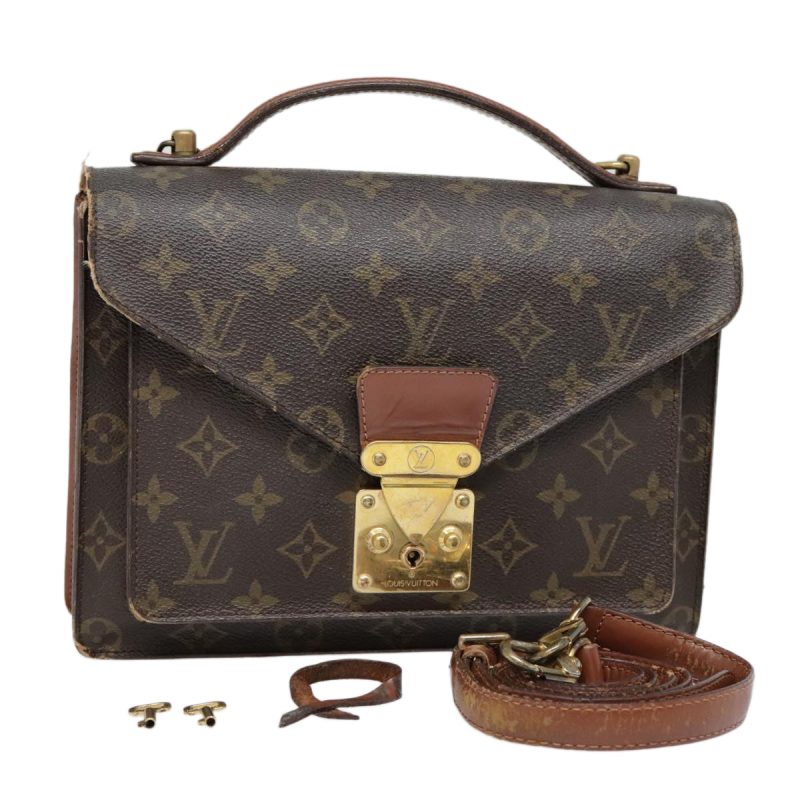 Louis Vuitton Monogram Monceau 28 Hand Bag 2way M51185  bs17992