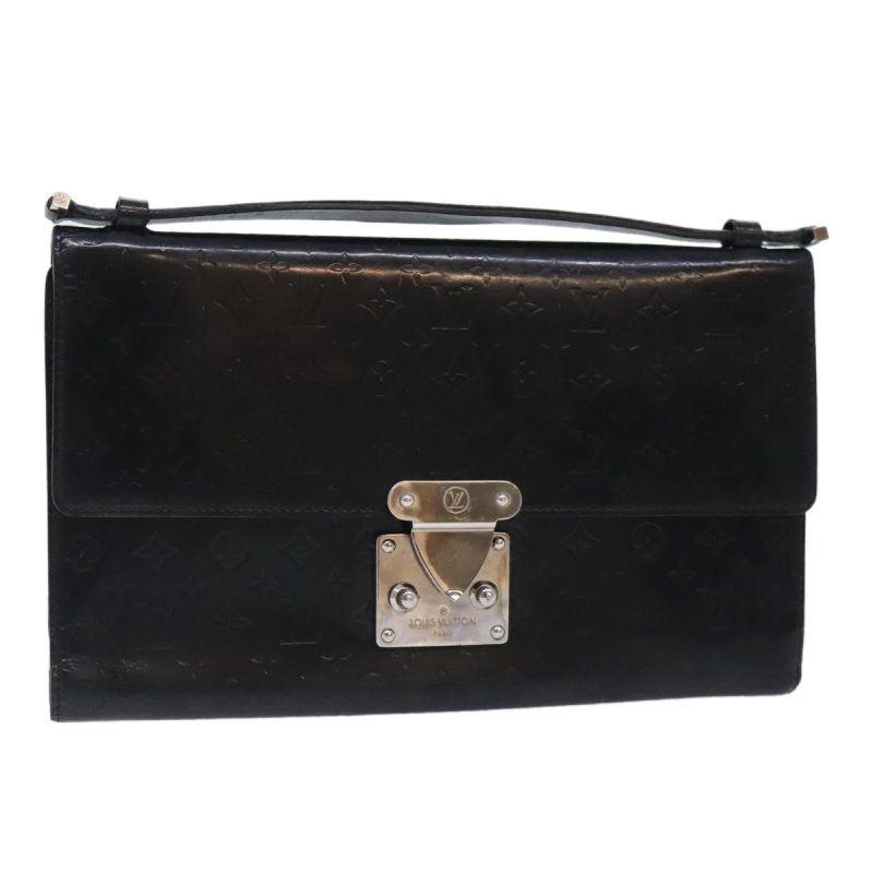 Louis Vuitton Monogram Mini Glace Anushka MM Bag Black M92230  bs18069