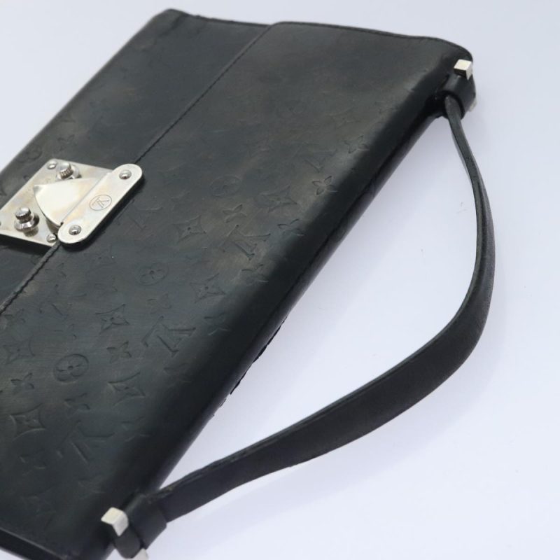 Louis Vuitton Monogram Mini Glace Anushka MM Bag Black M92230  bs18069 - Image 6