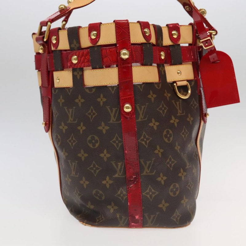 Louis Vuitton Monogram Ruby Salina MM Tote Bag Red M95611  bs18075 - Image 4